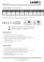 Preview for 2 page of Lampo SPLEDSUPMC Instruction Manual