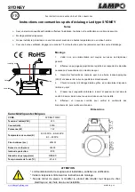 Предварительный просмотр 3 страницы Lampo SYDNEY Series Instructions