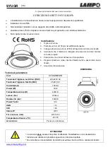 Preview for 1 page of Lampo SYUGR20W Instructions