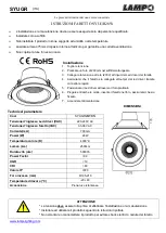 Preview for 1 page of Lampo SYUGR28W Instructions