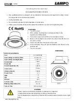 Preview for 2 page of Lampo SYUGR28W Instructions