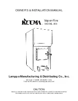 Lamppa Kuuma Vapor-Fire 200 Owners & Installation Manual preview