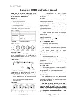 Предварительный просмотр 1 страницы Lamptron CU423 Instruction Manual