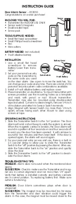 Preview for 1 page of Lamson & Sessions RC2050 Instruction Manual