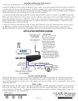 Предварительный просмотр 2 страницы LAN Power LP-2515 Installation Manual