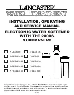 Lancaster Water Treatment 7-FESLES-24 Installation, Operating And Service Manual preview