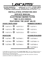 Lancaster 7-LETCT-1 Installation, Operating And Service Manual preview