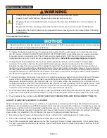 Preview for 12 page of Lancaster Clear-Flo Haloshield 7-LWT-UV410-009 Installation, Operating And Service Manual