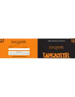 Lancaster VX3J User Manual preview