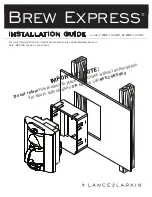 Предварительный просмотр 1 страницы Lance-Larkin Brew Express BE-104C Install Manual