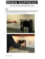 Preview for 1 page of Lance-Larkin BrewExpress Brew Express CoffeeMaker Cleaning Instructions Manual