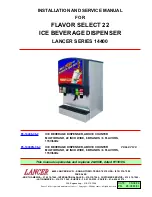 lancer 14400 SERIES Installation And Service Manual preview