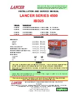 Preview for 1 page of lancer 4500 Series Installation And Service Manual