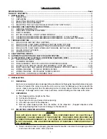 Preview for 2 page of lancer 4500 Series Installation And Service Manual