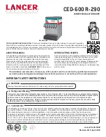 lancer 9000 series Installation Manual preview