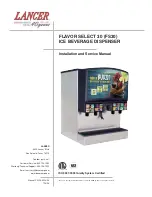 lancer Flavor Select 30 Installation And Service Manual preview