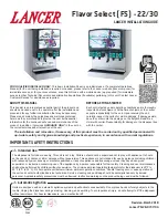 Preview for 1 page of lancer FS 22 Installation Manual