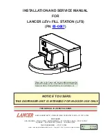 Предварительный просмотр 1 страницы lancer LEV FILL STATION Installation And Service Manual