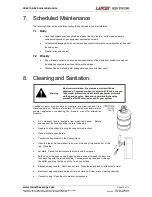 Preview for 10 page of lancer PRESTO Installation, Operation & Service Manual