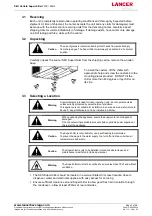 Preview for 7 page of lancer S8H Installation, Operation & Service Manual