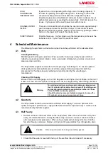 Preview for 12 page of lancer S8H Installation, Operation & Service Manual