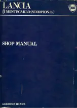 Lancia Beta montecarlo Shop Manual preview