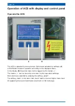 Предварительный просмотр 18 страницы LANCIER Monitoring ACS 10000 Operating Instructions Manual