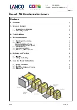 LANCO care ARZ Decon Manual preview