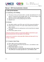 Preview for 3 page of LANCO care ARZ Decon Manual