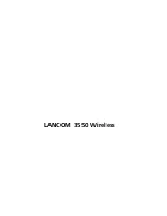 Lancom 3550 Wireless User Manual preview