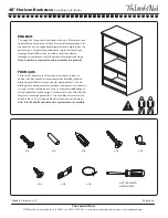 Land of Nod 48 inch Horizon Bookcase Assembly Instructions Manual предпросмотр