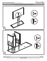 Предварительный просмотр 3 страницы Land of Nod 48 inch Horizon Bookcase Assembly Instructions Manual