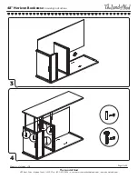 Предварительный просмотр 4 страницы Land of Nod 48 inch Horizon Bookcase Assembly Instructions Manual