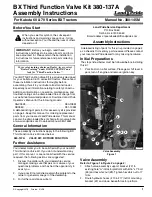 Land Pride 380-137A Assembly Instructions Manual preview