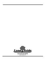 Предварительный просмотр 72 страницы Land Pride 472620 Service Manual