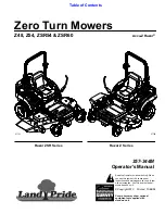 Preview for 1 page of Land Pride Accu-Z Razor Z48 Operator'S Manual