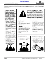 Preview for 3 page of Land Pride Accu-Z Razor Z48 Operator'S Manual