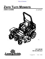 Land Pride Accu-Z Razor ZSR54 Service Manual preview