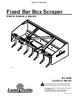 Preview for 1 page of Land Pride BB3578 Operator'S Manual