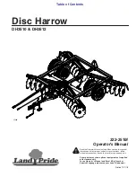 Land Pride Disc Harrows DH3510 Operator'S Manual preview