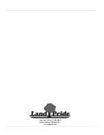 Предварительный просмотр 38 страницы Land Pride GB2590 Operator'S Manual