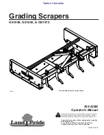 Предварительный просмотр 1 страницы Land Pride Grading Scrapers GS1548 Operator'S Manual