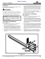 Preview for 10 page of Land Pride Pallet Forks PF10 Operator'S Manual