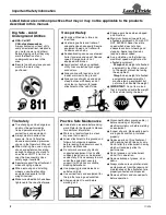 Preview for 6 page of Land Pride PFL20 Series Operator'S Manual