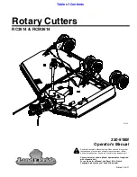 Preview for 1 page of Land Pride RC3614 Operator'S Manual