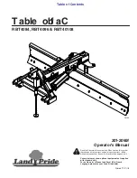 Preview for 1 page of Land Pride Rear Blades RBT40108 Operator'S Manual