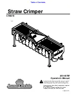 Land Pride Straw Crimper CR2572 Operator'S Manual preview