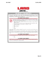 Предварительный просмотр 49 страницы Land Cyclops 160B User Manual