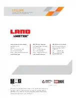 Preview for 8 page of Land CYCLOPS L Quick Start Manual