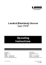 Land P80P Operating Instructions Manual preview